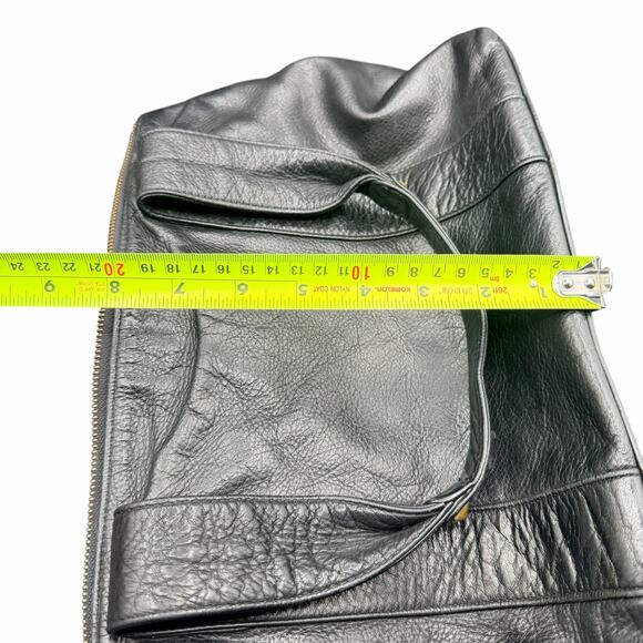 MZ Wallace Black Leather Tote Studded Zip Top Shoulder Bag - Picture 11 of 12